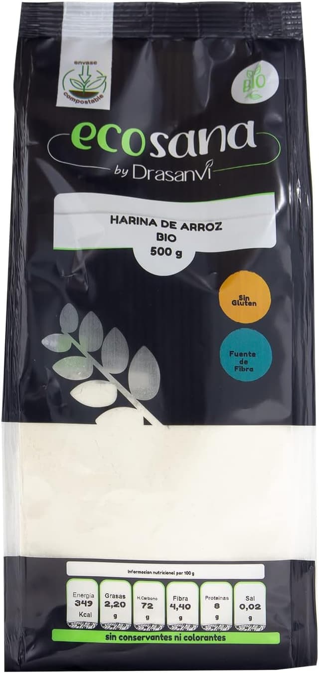 Imagen de Ecosana HARINA ARROZ INTEGRAL 500 g 🌾 en OfertitasTOP