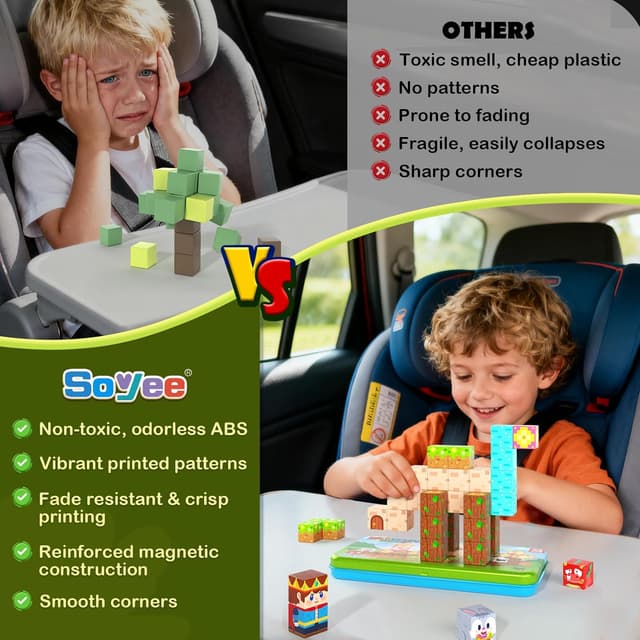 Detalle de Mini Magnetic Blocks Travel Set 36 Pieces