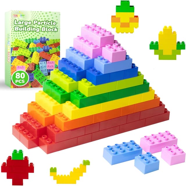 Detalle de Mirthben Große Bausteine Set 80 Stück