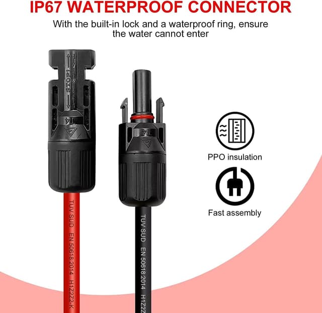 Thumbnail 1 de Solarkabel 6mm²/4mm² 3M