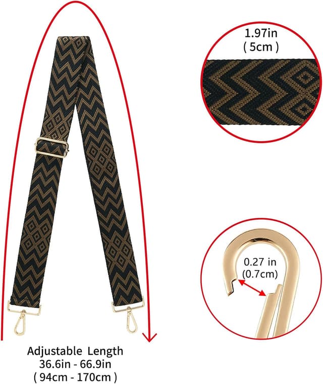 Detalle de Schultergurt ZOUIQSS Handtaschen 5 cm breit