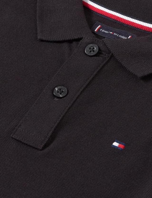Detalle de Polo Tommy Hilfiger Flag Polo SS Kb0kb09103 en pur coton pour garçon