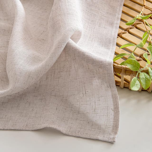 Detalle de MIULEE Voile Gardinen mit Ösen 245x140 cm