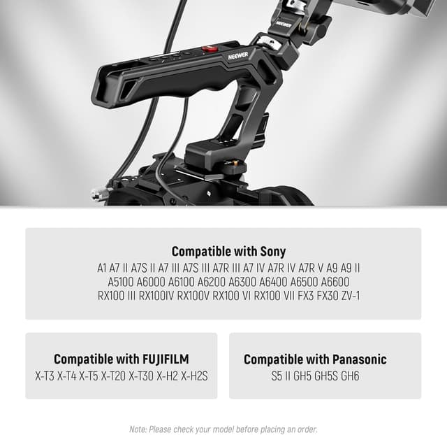 Detalle de NEEWER PG005E NATO Top Handle with Record Button 🎥