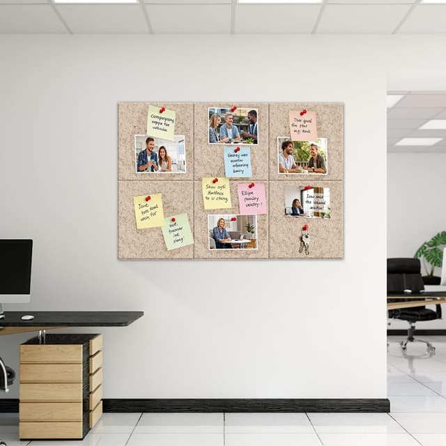 Detalle 1 de DASIAUTOEM Filz Pinnwand 30 x 30 cm