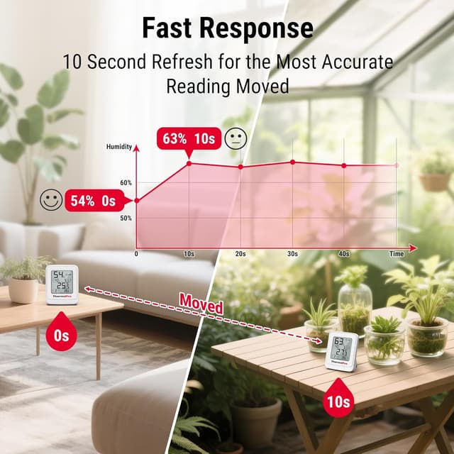 Thumbnail 5 de ThermoPro Igrometro digitale −30–60°C 🌡