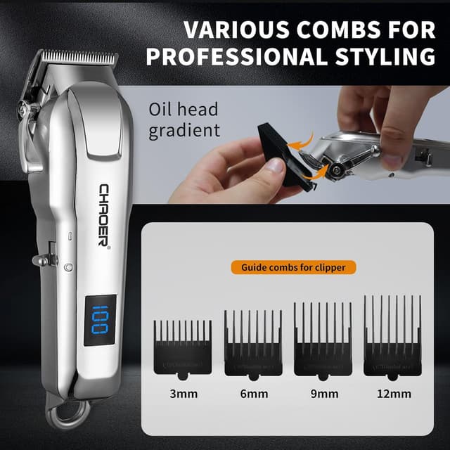 Thumbnail 3 de XWXO Professional Hair Clippers 300+ min