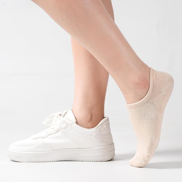 Detalle de Toes Home Sneaker-Socken als No-Show-Füsslinge im 8er-Set (Bambus, rutschfest, Unisex)