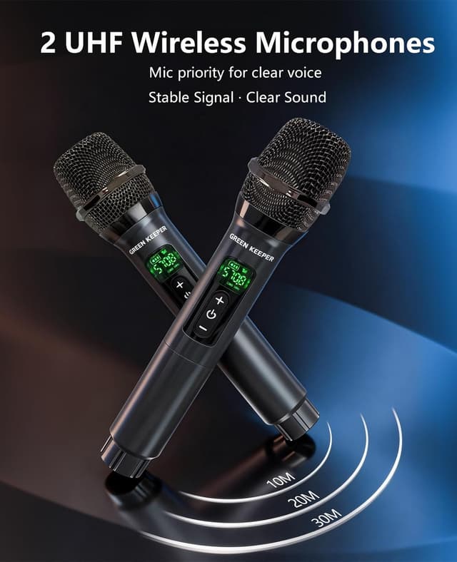 Detalle de GREEN KEEPER GKD61 karaoke machine 400W