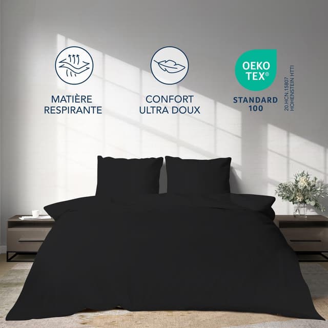 Detalle 2 de Dreamzie Parure de Lit 240x220 100 Fils