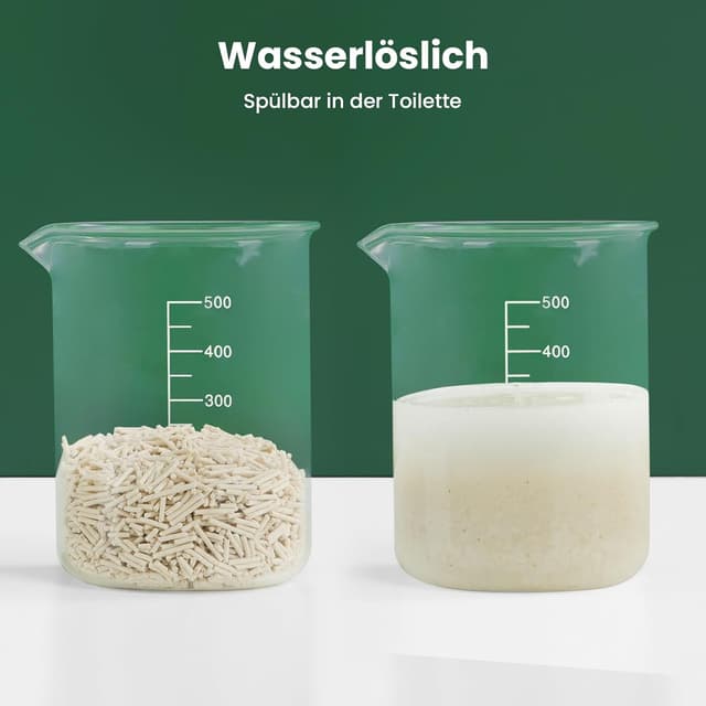 Detalle 2 de Gardner Pet Tofu Katzenstreu mit Enzymen, staubfrei & schnell klumpend (8,2 kg)