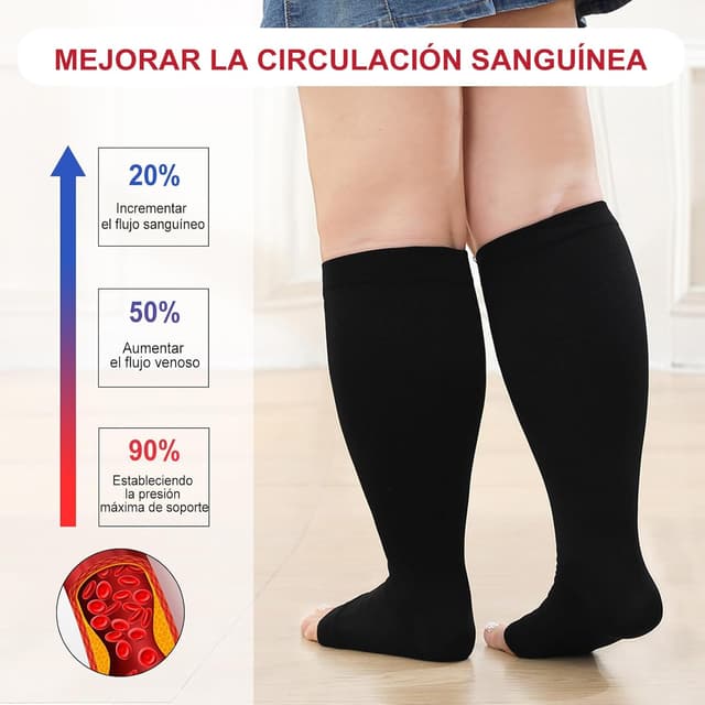 Detalle 1 de ZFSOCK Calcetines Compresión 20–30 mmHg XXL