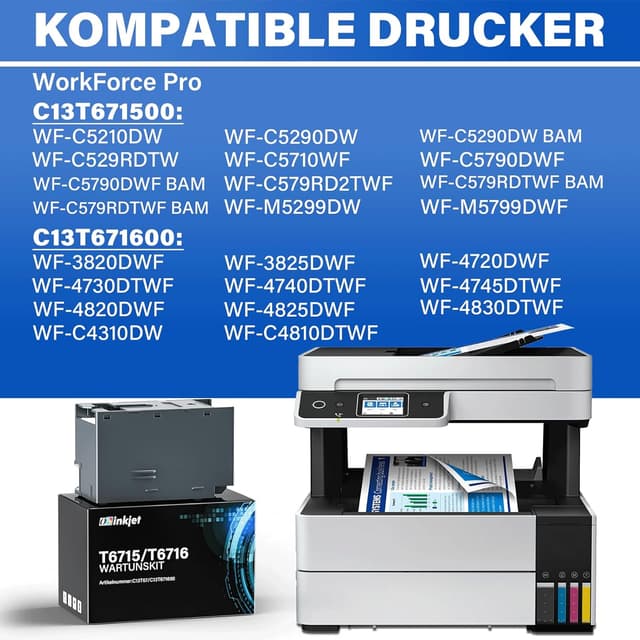Detalle de Osinkjet Wartungsbox T6715/T6716 (C13T671500/C13T671600) für WorkForce & WorkForce Pro – Resttintenbehälter