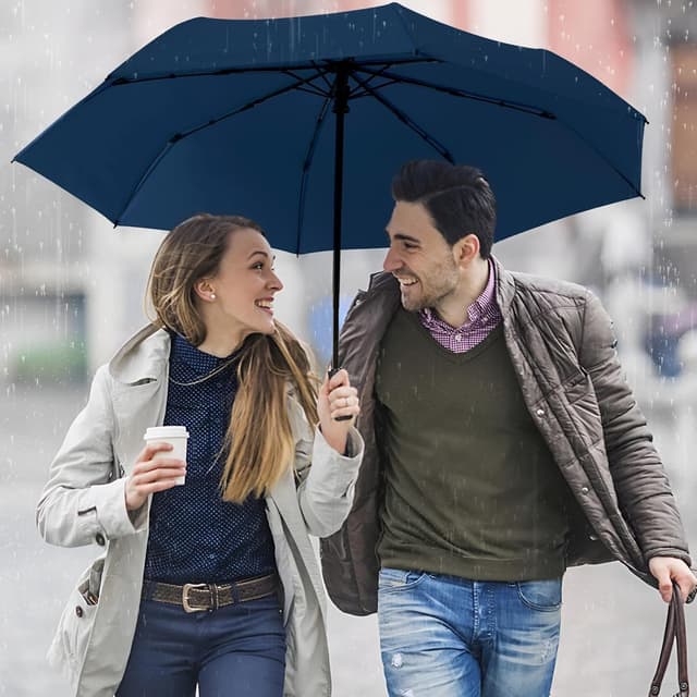 Thumbnail 6 de HEXSOLID Parapluie pliant automatique coupe-vent résistant au vent (92/105/117 cm) grand format