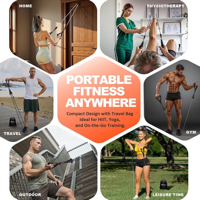 Detalle 2 de HPYGN Resistance Bands 150lbs ๐