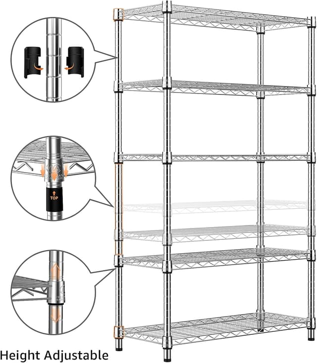 Detalle 1 de M MZG utility shelving unit 5 tiers