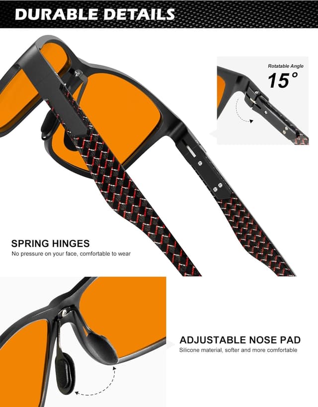 Detalle 2 de ANYLUV Blue Light Blocking Glasses 99% Block