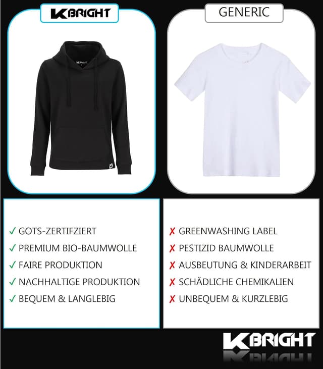 Thumbnail 5 de K-BRIGHT Hoodie Premium Damen Bio-Baumwolle