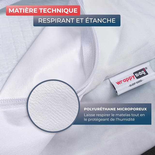 Thumbnail 4 de Wrappybag Housse matelas 140x190