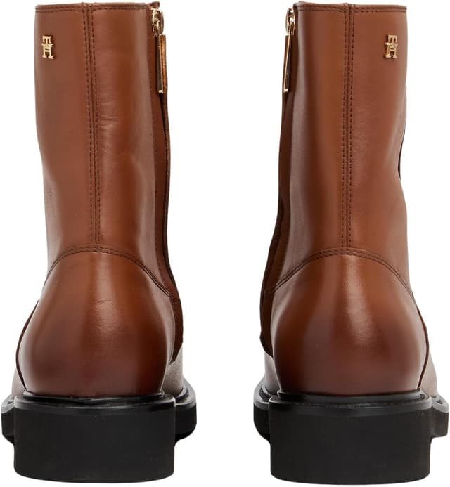 Detalle 2 de Tommy Hilfiger Bottes Mid Boot femme à bout carré en cuir