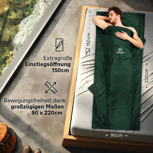 Thumbnail 1 de Armadic Hüttenschlafsack Inlett 230 g