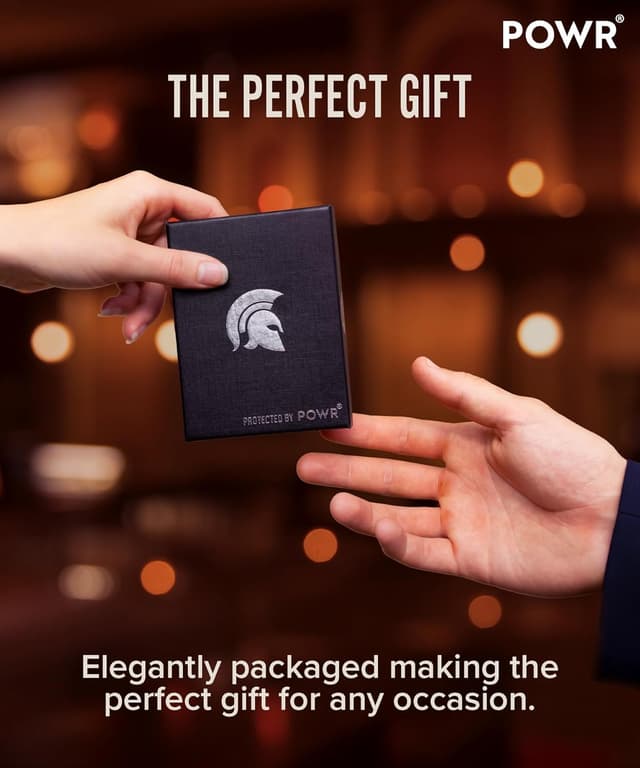 Detalle de POWR Pull Up Slim Wallet leather RFID minimalist card holder (up to 5 cards)