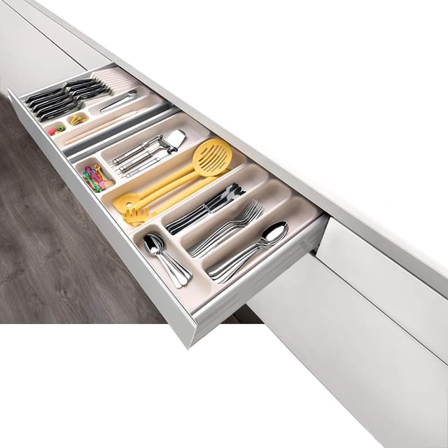 Detalle de Tescoma FlexiSpace porte-couteaux pour tiroir (jusqu’à 9 couteaux), plastique