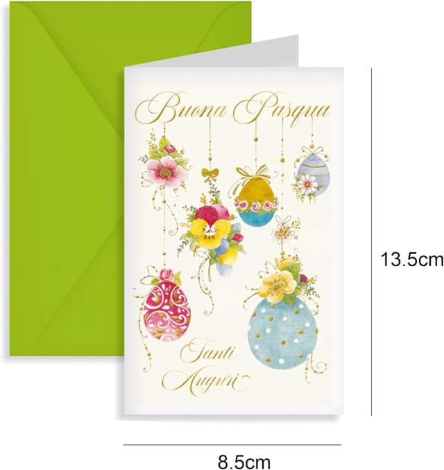 Thumbnail 1 de Biglietto auguri Pasqua glitter 13 x 8,5 cm