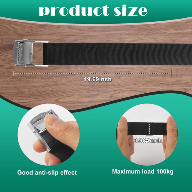 Detalle 2 de 10 Stück Spanngurt 25 mm x 50 cm für Transport