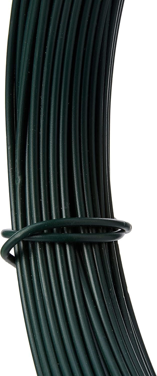 Detalle 2 de Tildenet 3070490 30m Plastic Coated Garden Wire Coil (2mm), Green