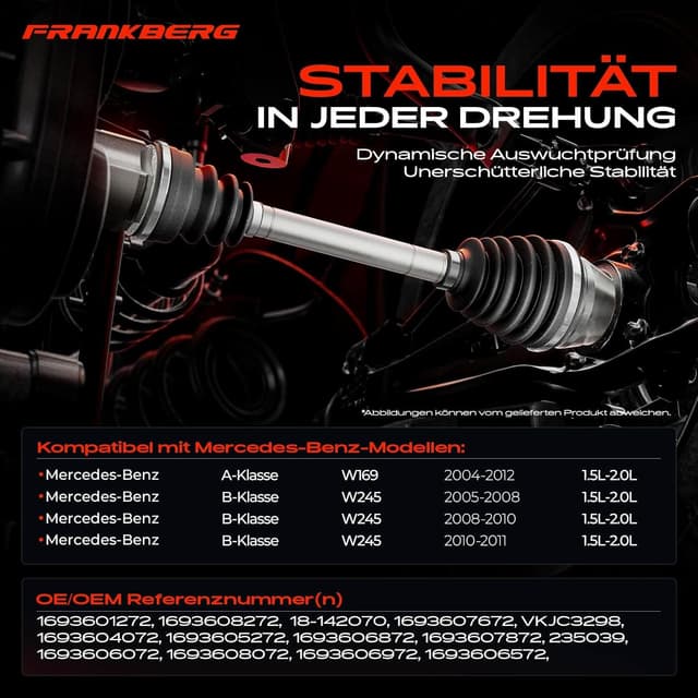 Thumbnail 2 de Frankberg Antriebswelle Vorderachse rechts 975 mm