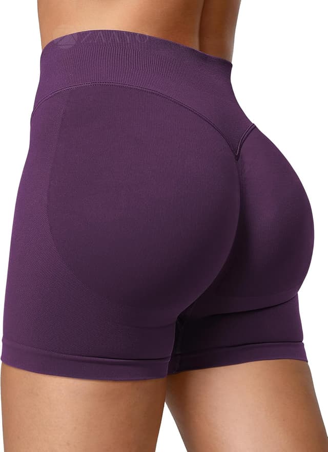 Detalle de ZAAYO Damen Sport-Shorts mit Hidden Scrunch & Tummy Control – Workout Short (4,5")