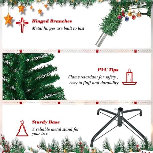 Thumbnail 5 de Sapin NUZEKY 180 cm avec 1200 pointes ⚡