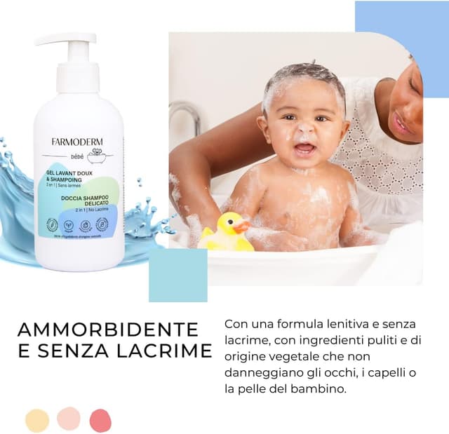 Detalle de Farmoderm Daily 2 in 1 Baby Shampoo