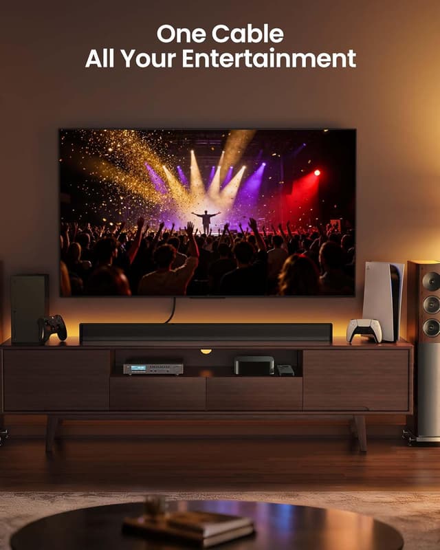 Thumbnail 6 de Silkland 8K HDMI ARC/eARC Cable 2.1 (6.6 ft) for Soundbars & Home Theater