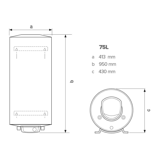 Detalle de Ariston FLECK NILO 2.0 termo eléctrico 100 litros