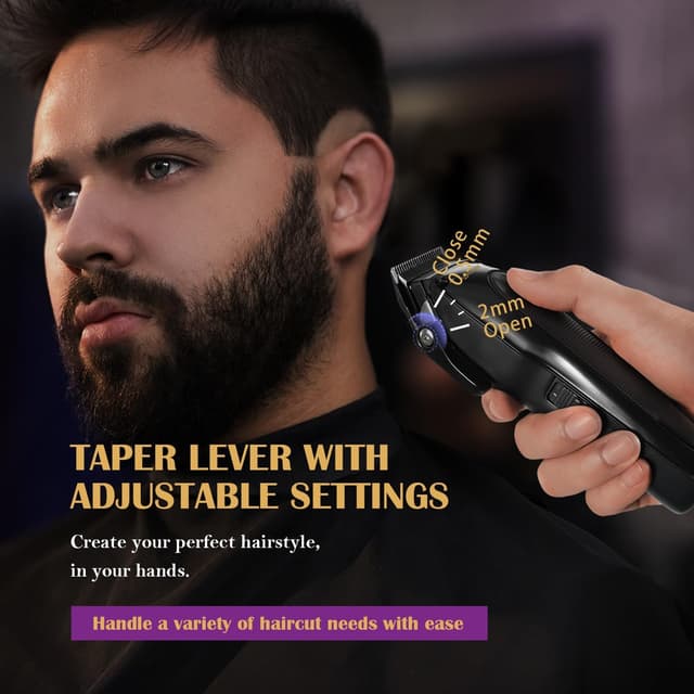 Detalle 2 de SUPRENT PRO Haarschneidemaschine Profi – kabellos, bürstenloser Motor & abnehmbarer DLC-Klingenaufsatz