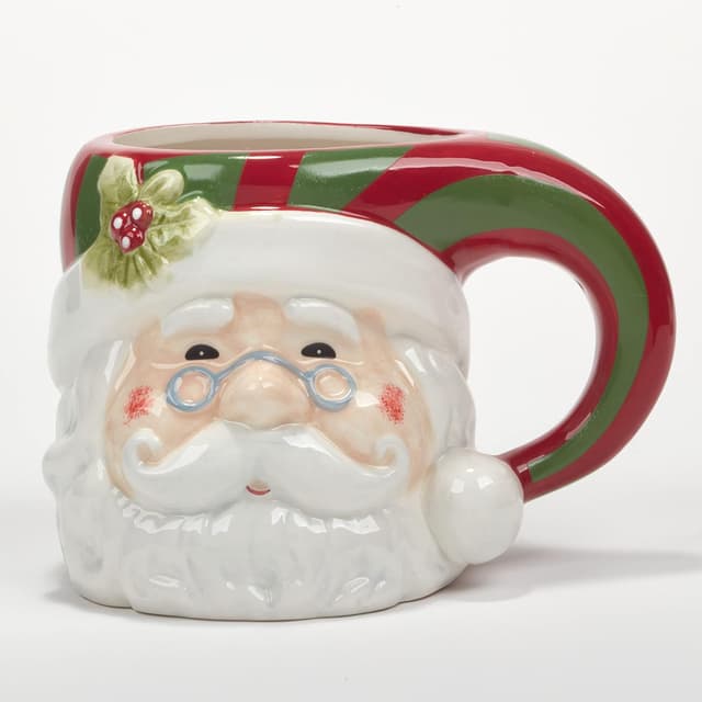 Detalle de Certified International Holiday 4-Piece Mug Set (18 oz) — Multicolor Earthenware