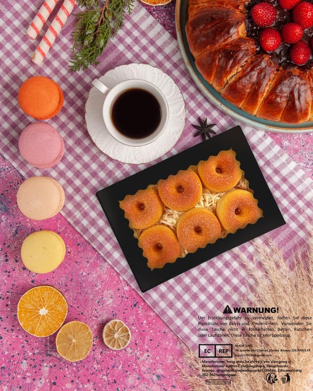 Thumbnail 6 de Gcardist 15er Schwarz Keksdose mit Fenster – Backerei-/Macaron-Box im Kraftpapier, ca. 22,86 × 15,24 × 6,35 cm