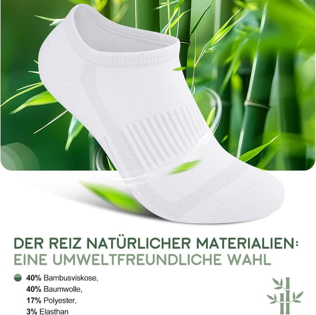 Detalle 2 de Cirorld Bambus Sneaker-Socken für 39-46,6 Paar