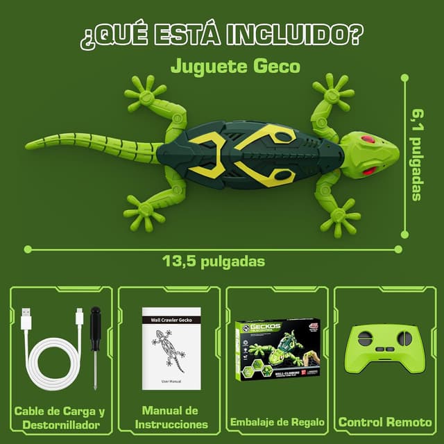 Thumbnail 5 de Yidoroye Gecko Trepador lagarto teledirigido 10 m