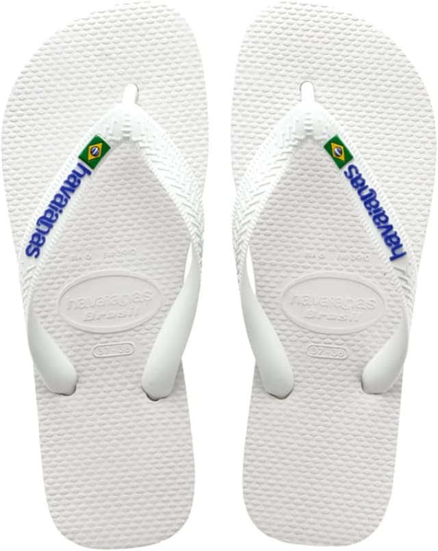 Detalle de Havaianas Brasil Logo : tongs unisex confortables et semelle antidérapante