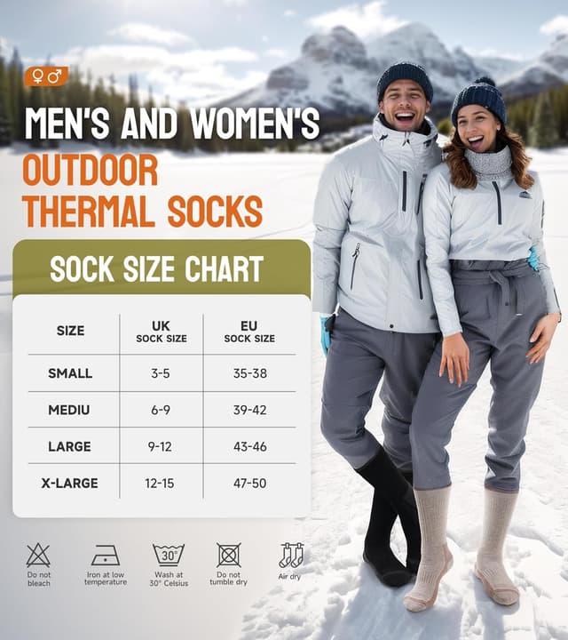 Thumbnail 6 de TANSTC Merino Wool Thermal Socks 3 Pairs