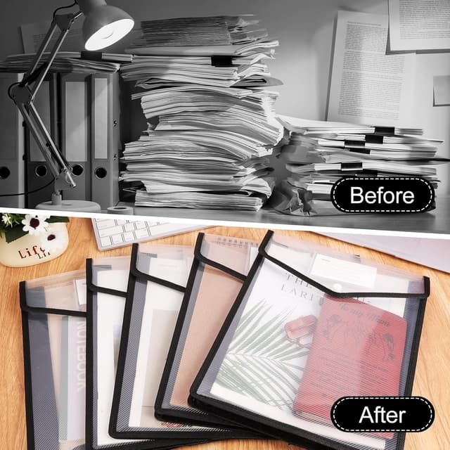 Detalle 2 de AOOSU A5 Pochette Plastique 5 pièces