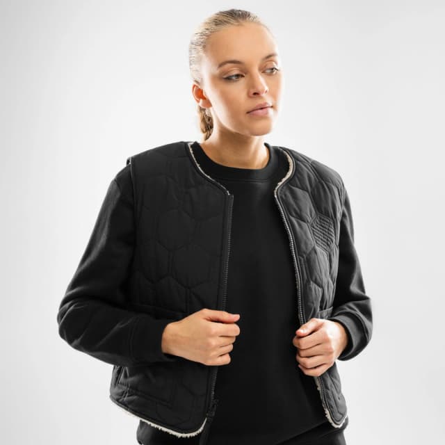 Thumbnail 4 de Siroko Scape Chaleco reversible de sherpa y acolchado mujer