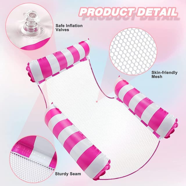 Detalle de Alintor 2 Pack Inflatable Pool Floats 150 kg