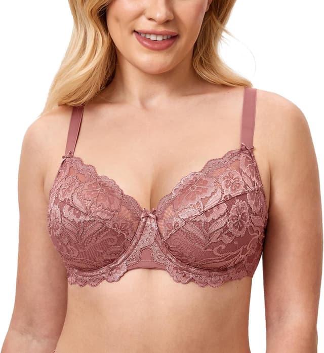 Detalle 2 de DELIMIRA soutien-gorge grande taille à armatures en dentelle, non rembourré
