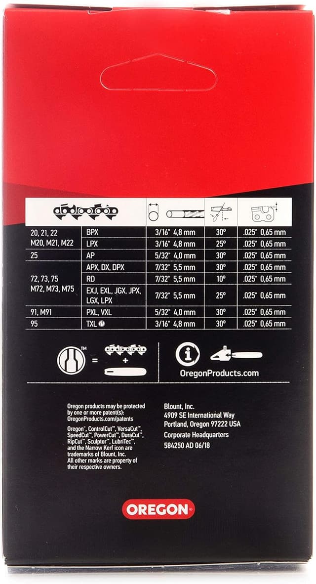 Detalle de Oregon 21BPX ControlCut catena per motosega da 76 maglie, passo 0,325" e calibro 1,5 mm (barra 18"/45 cm) compatibile