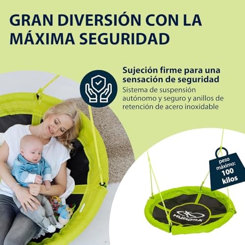 Thumbnail 2 de Hudora 2044109 Columpio de polipropileno y acero verde 🛝