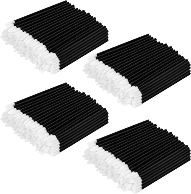 Detalle de Alaoo 200 pennelli monouso per labbra (200 pezzi) – applicatori per rossetto e lip gloss